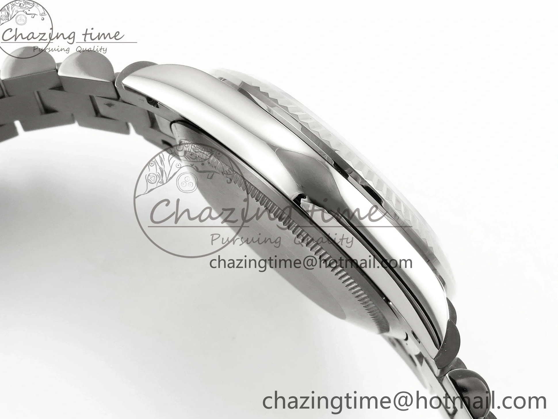 MiroTime 0310 Day Date 36 SS TWSF Best Edition White Diamonds Dial on SS Bracelet A Trendsetting 1604